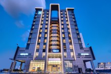 The S Hotel Al Barsha_Hotel Front View- Night